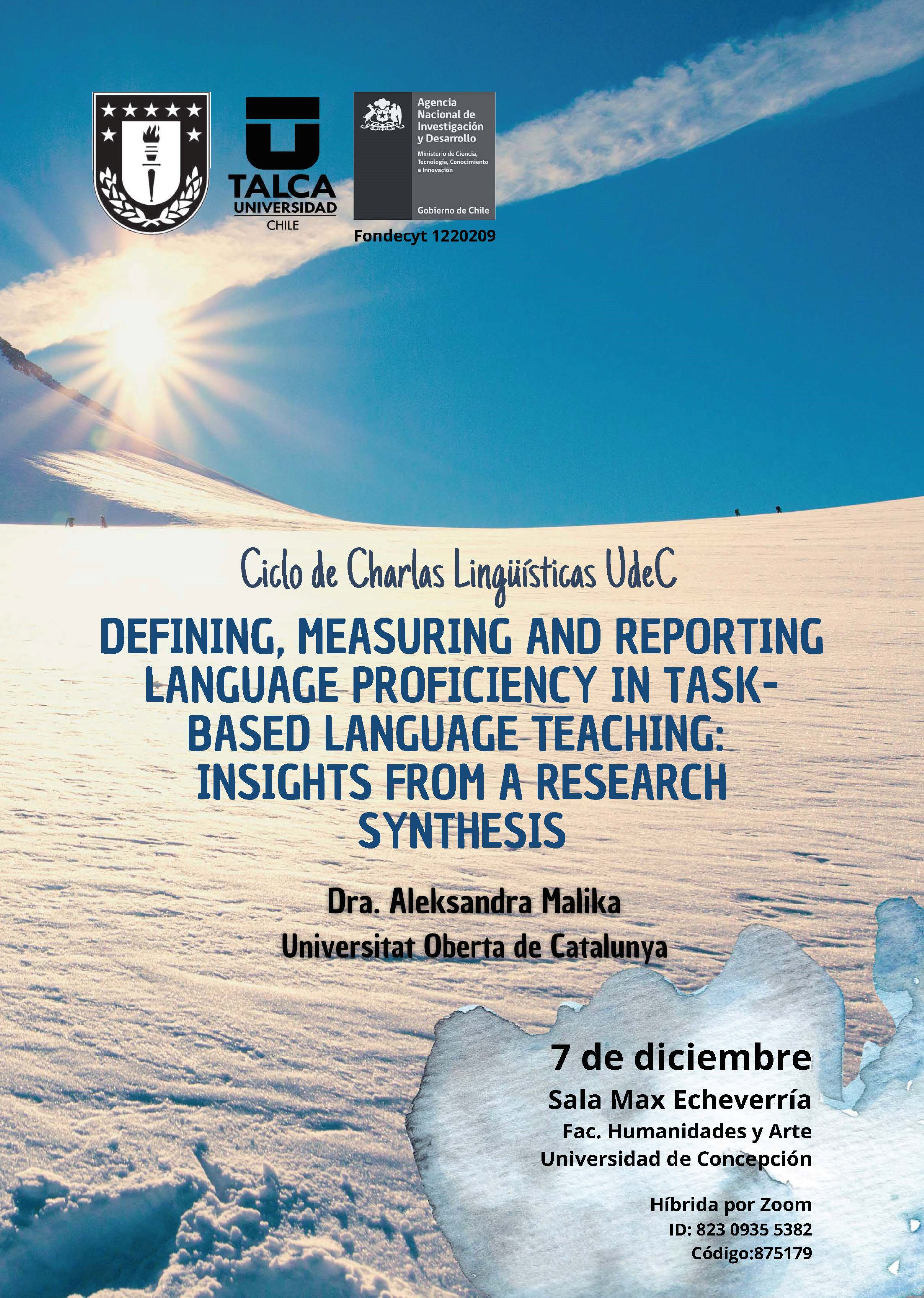 Imagen Ciclo de Charlas Lingüísticas UdeC
